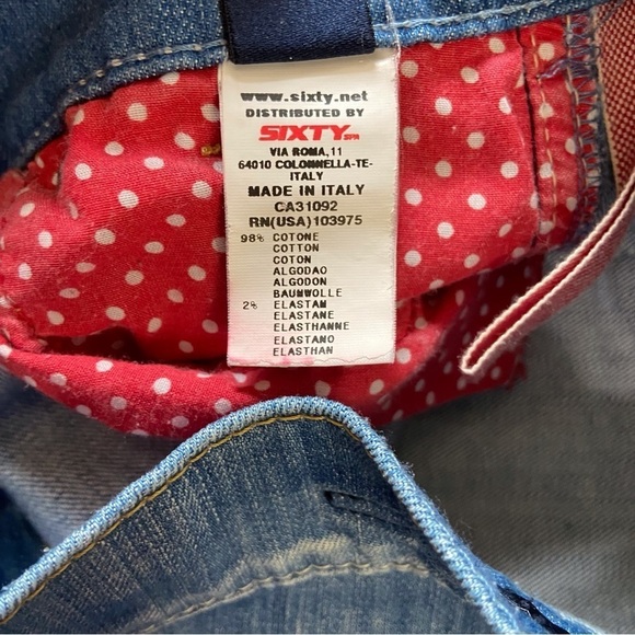 MISS sixty Karen jeans low rise light wash blue denim 98% cotton stretch size 25 - Picture 7 of 14